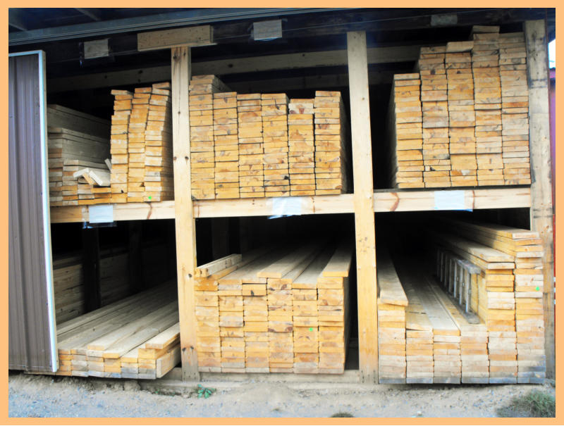 Lumber Yard at Slivensky's Hardware and Lumber Co. Crystal Falls